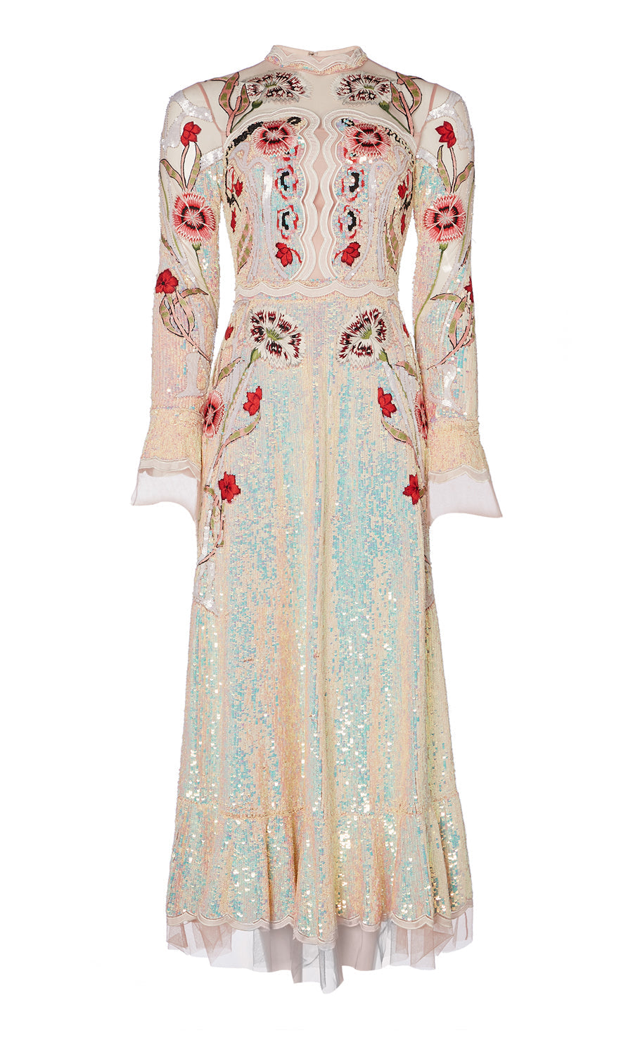 Remi Midi Show Dress - Iridescent Rose