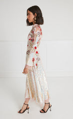Remi Midi Show Dress - Iridescent Rose