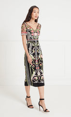 Alessia Midi Dress - Black
