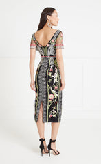 Alessia Midi Dress - Black