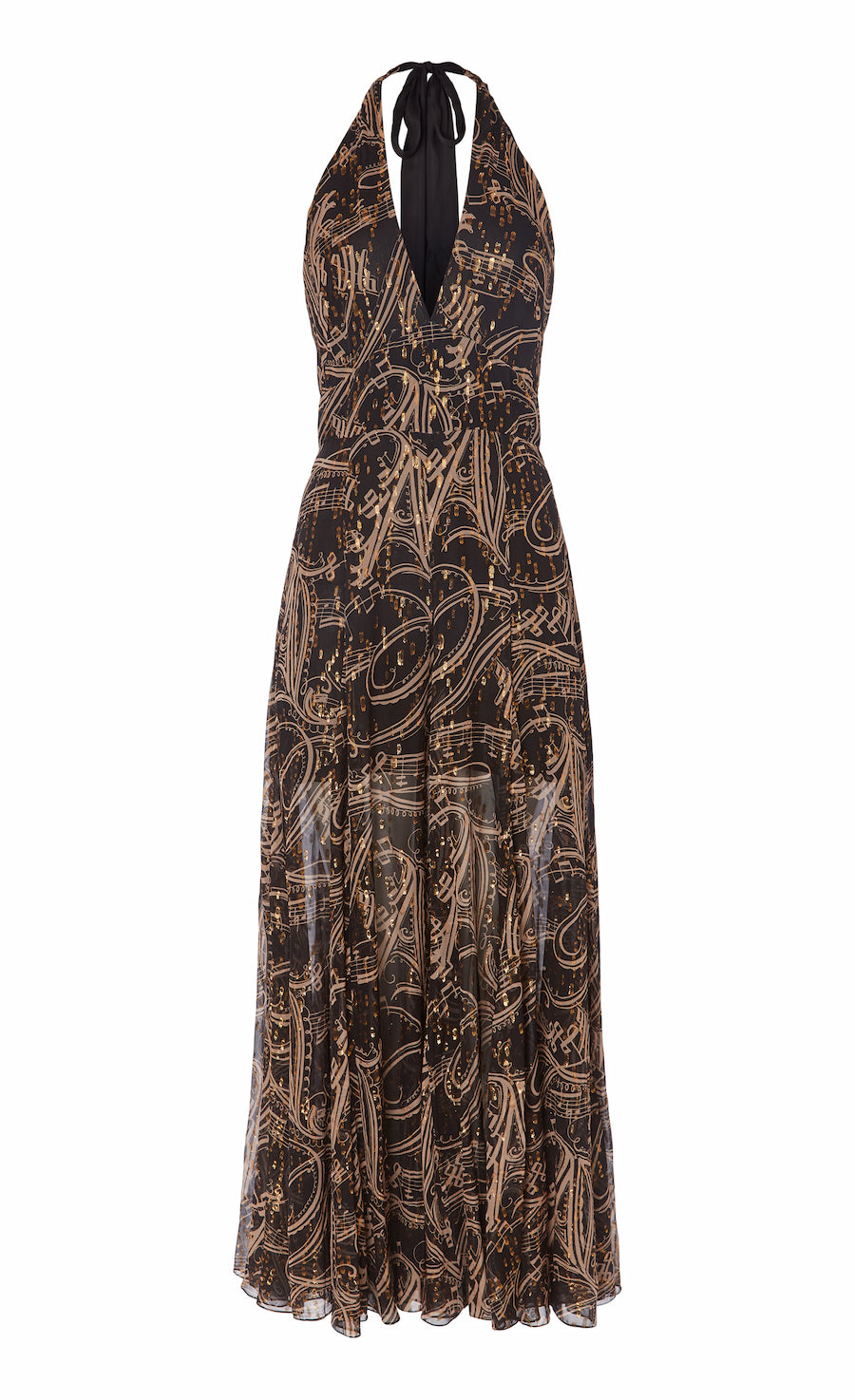 Silvana Halter Dress - Black