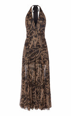 Silvana Halter Dress - Black