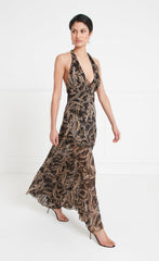 Silvana Halter Dress - Black