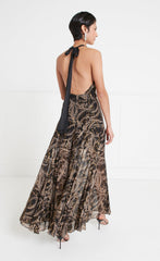 Silvana Halter Dress - Black