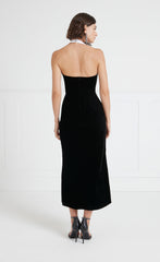 Ashcombe Bib Dress - Black