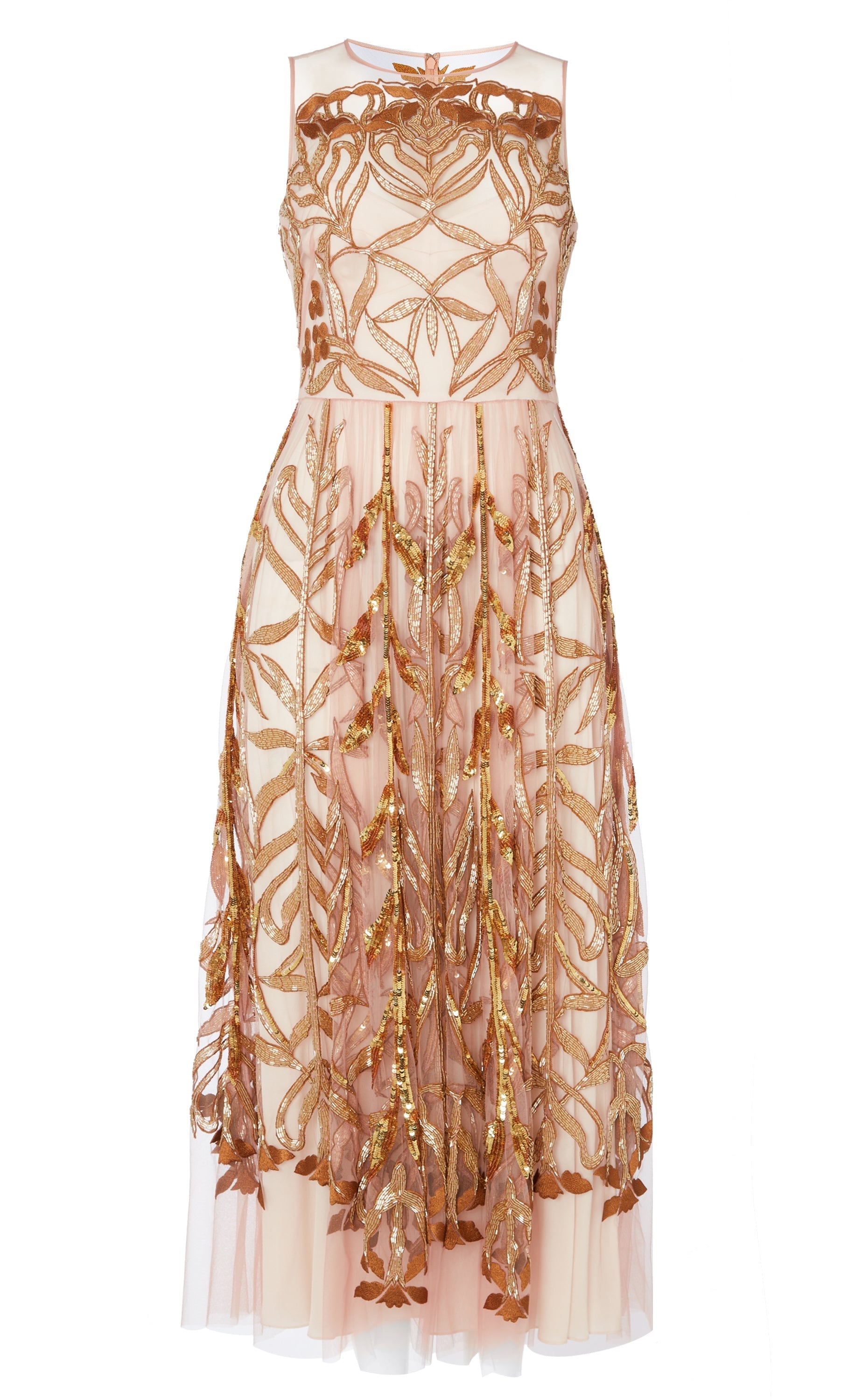 Inez Cocktail Dress - Oyster