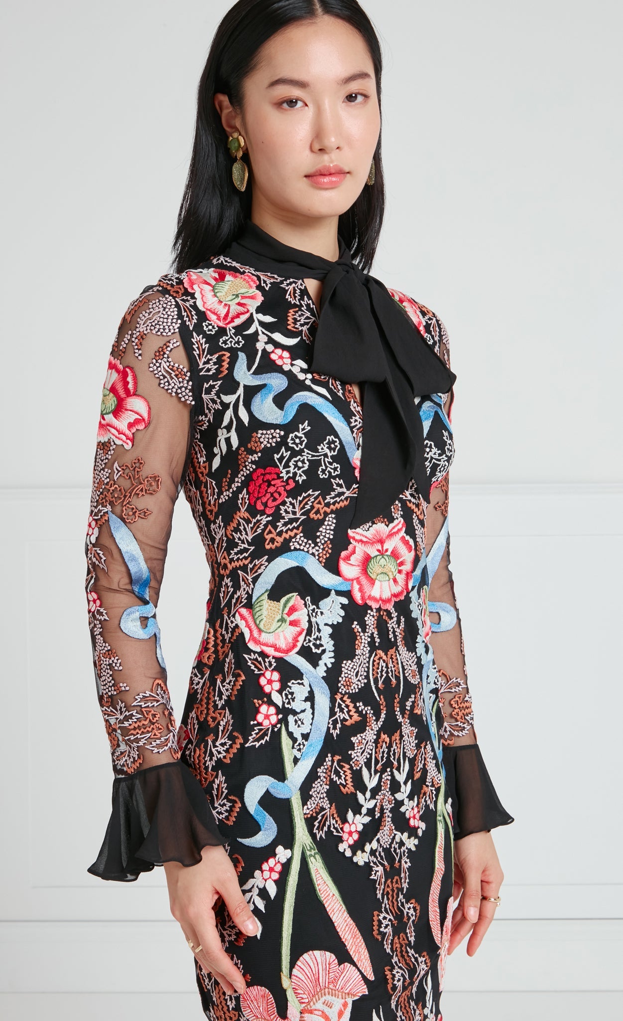Bilbao Tie Dress - Black