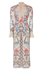 Bilbao Tie Dress - Rosewater