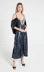 Salma Strappy Dress - Midnight