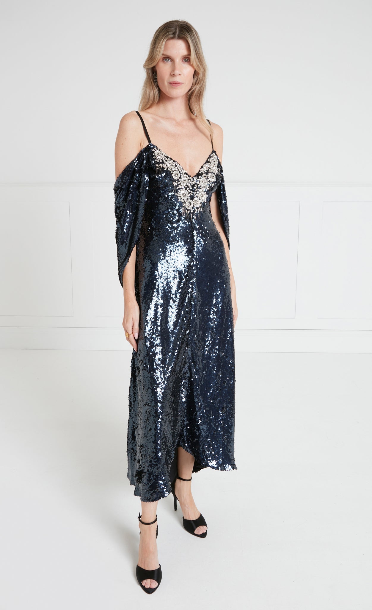Salma Strappy Dress - Midnight
