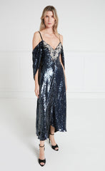 Salma Strappy Dress - Midnight