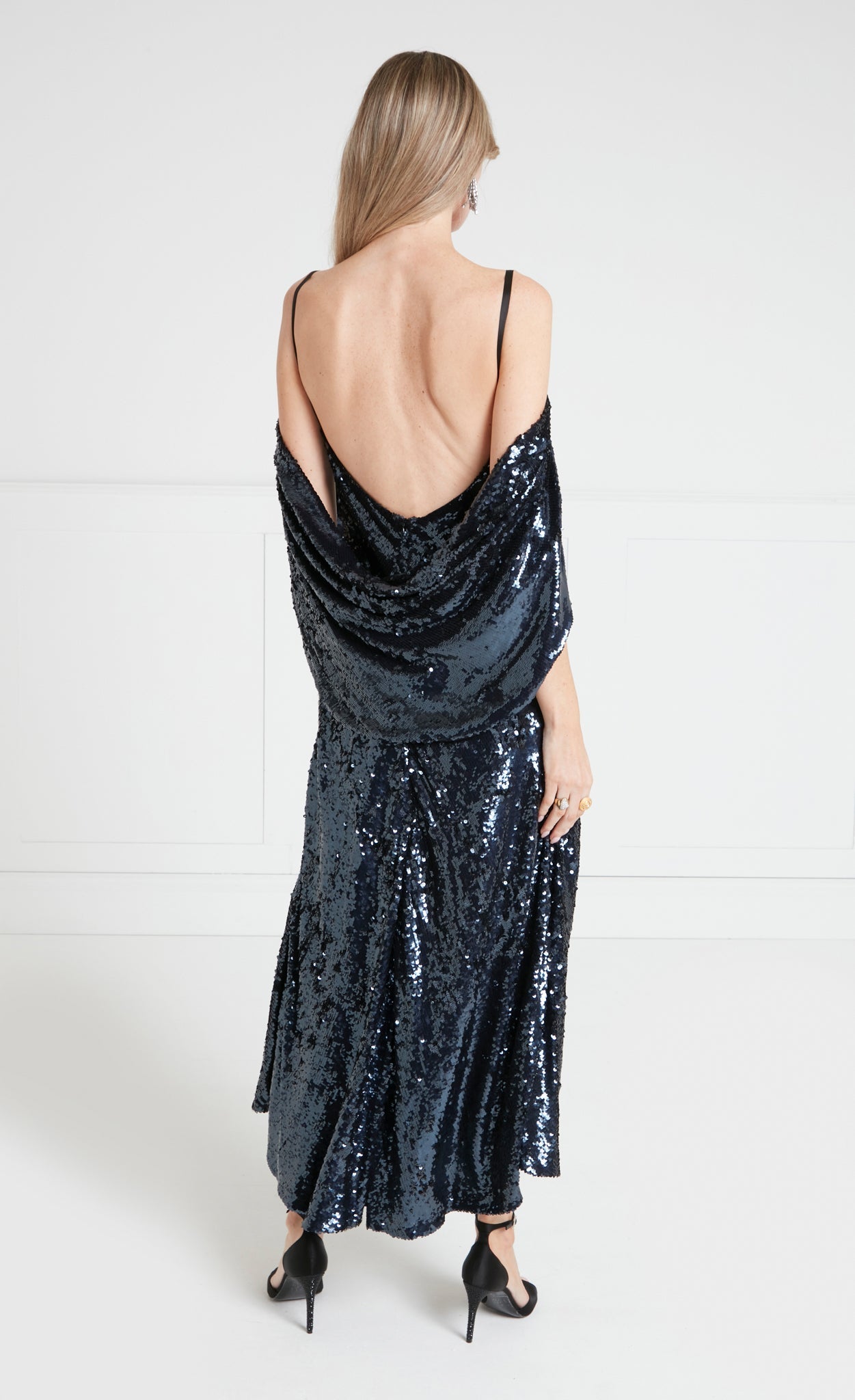 Salma Strappy Dress - Midnight