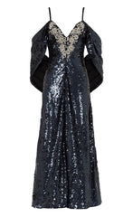 Salma Strappy Dress - Midnight
