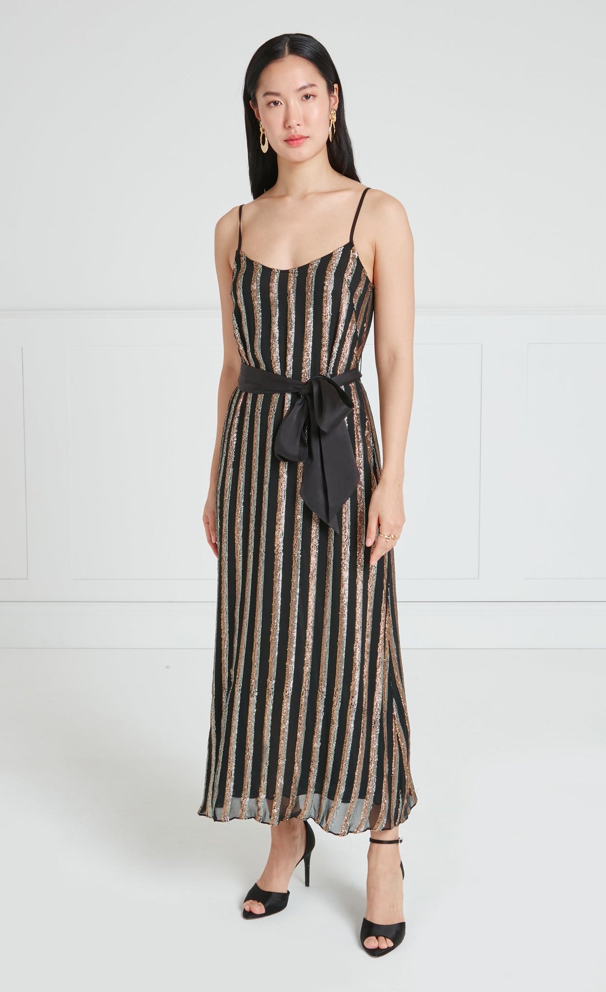 Selena Slip Dress - Black