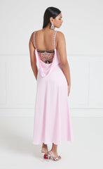 Sofia Strappy Dress - Powder Pink