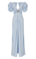 Sofia Sleeved Dress - Powder Blue