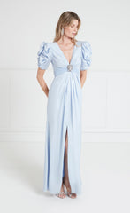 Sofia Sleeved Dress - Powder Blue