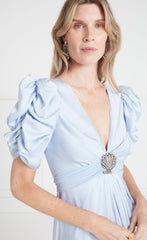 Sofia Sleeved Dress - Powder Blue