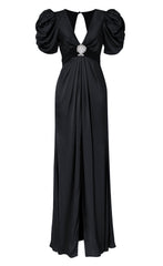 Sofia Sleeved Dress - Black
