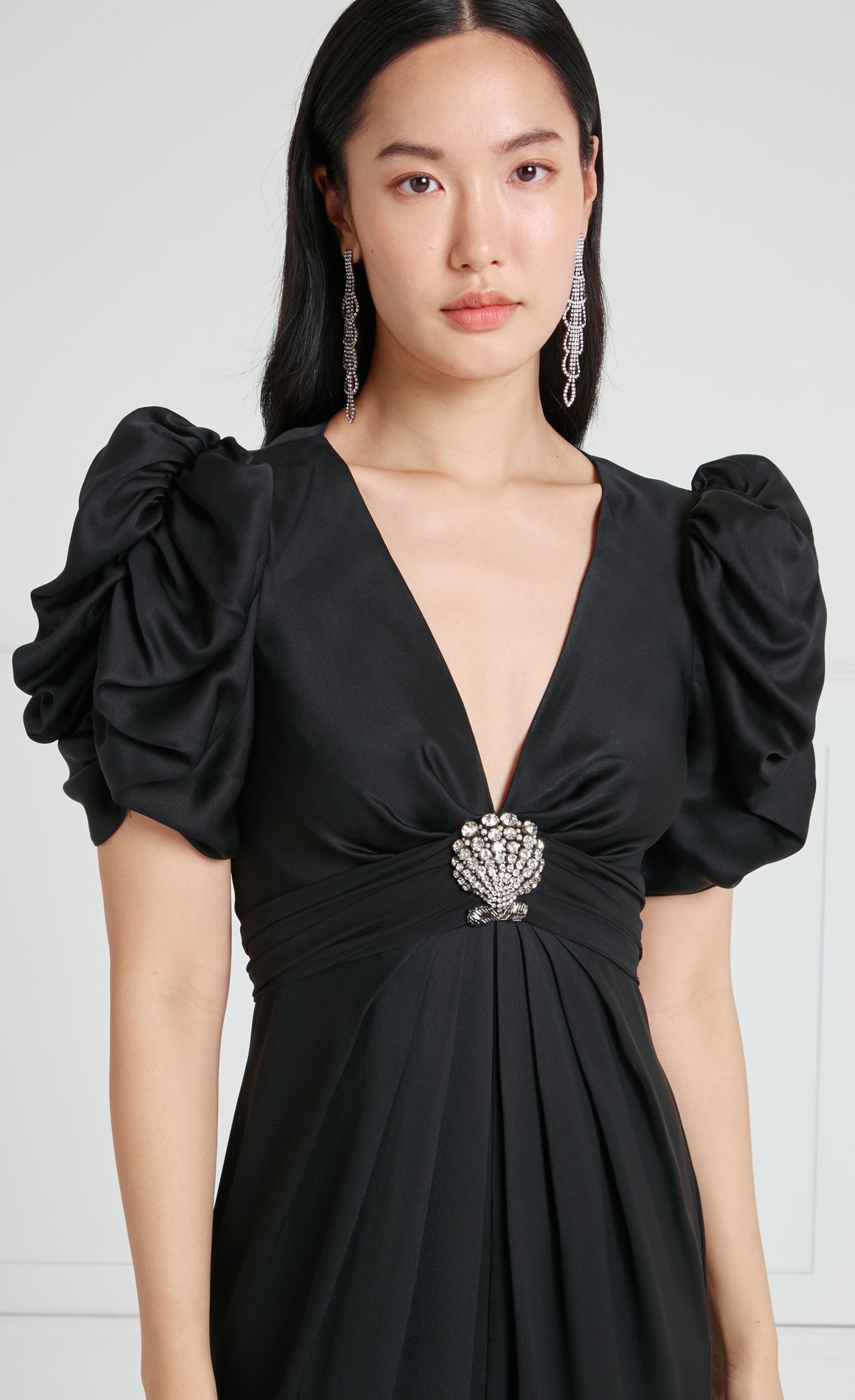 Sofia Sleeved Dress - Black
