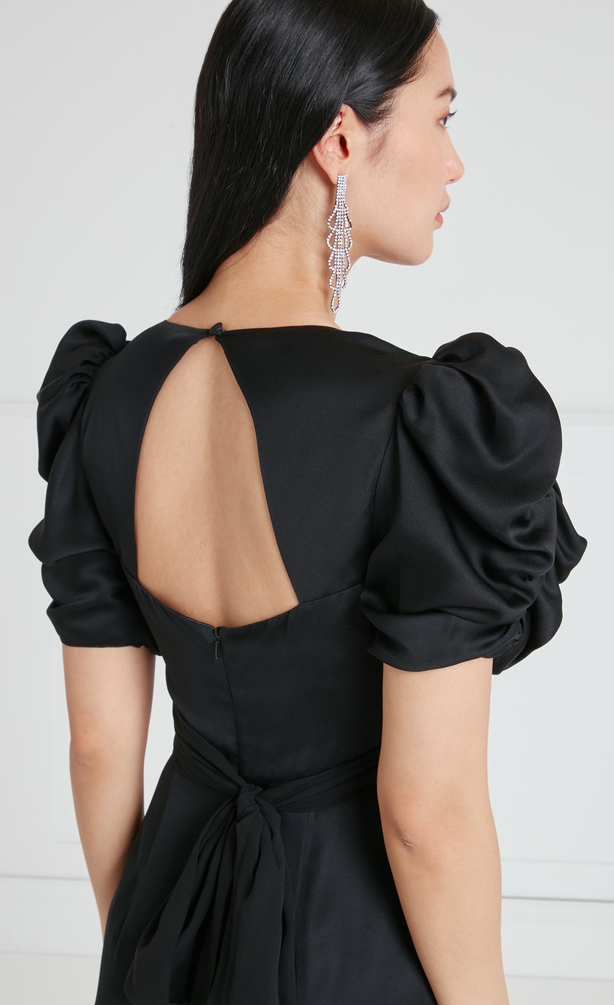 Sofia Sleeved Dress - Black