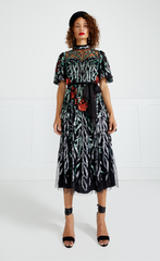 Suzani Sequin Dress - Black