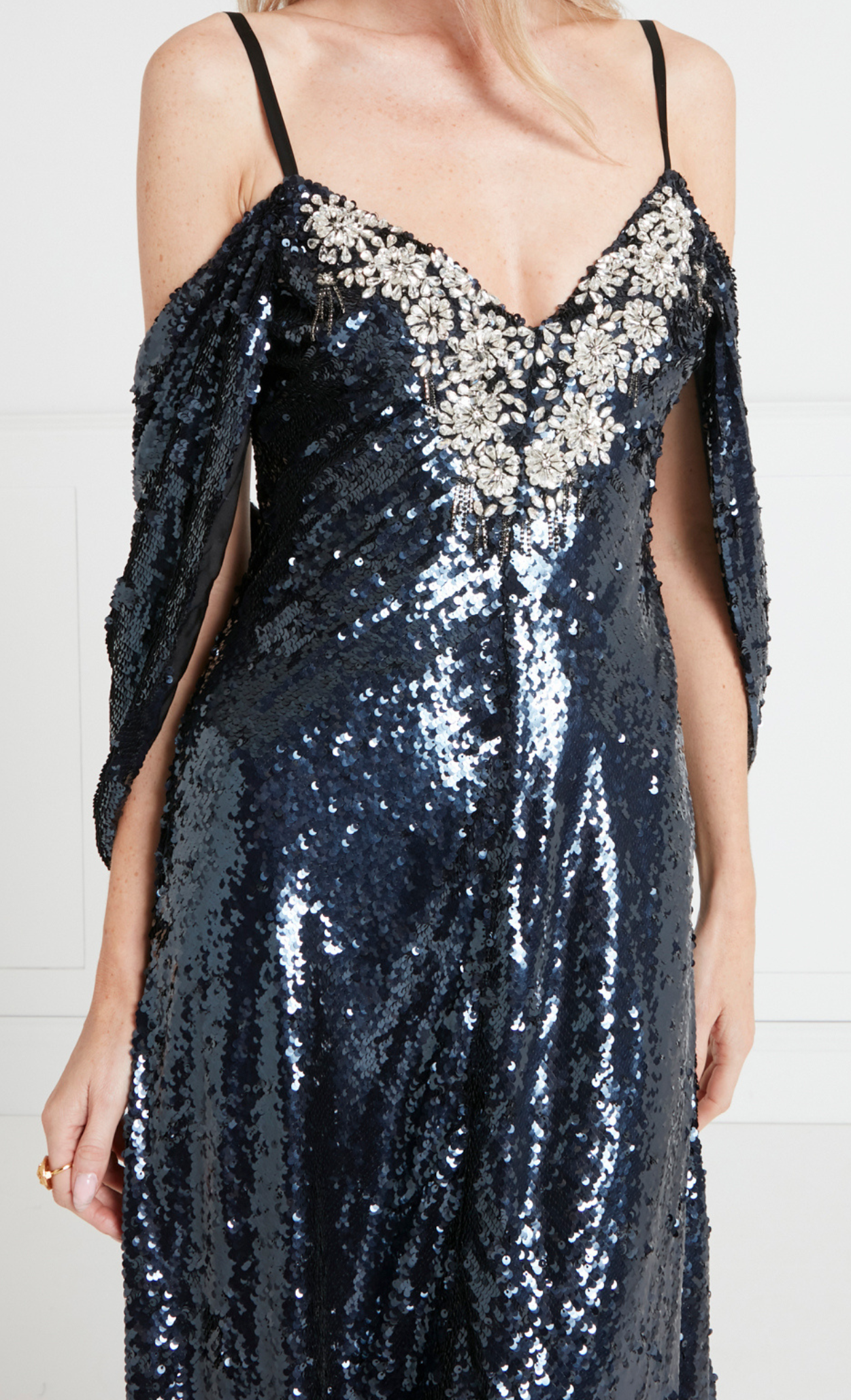 Salma Strappy Dress - Midnight